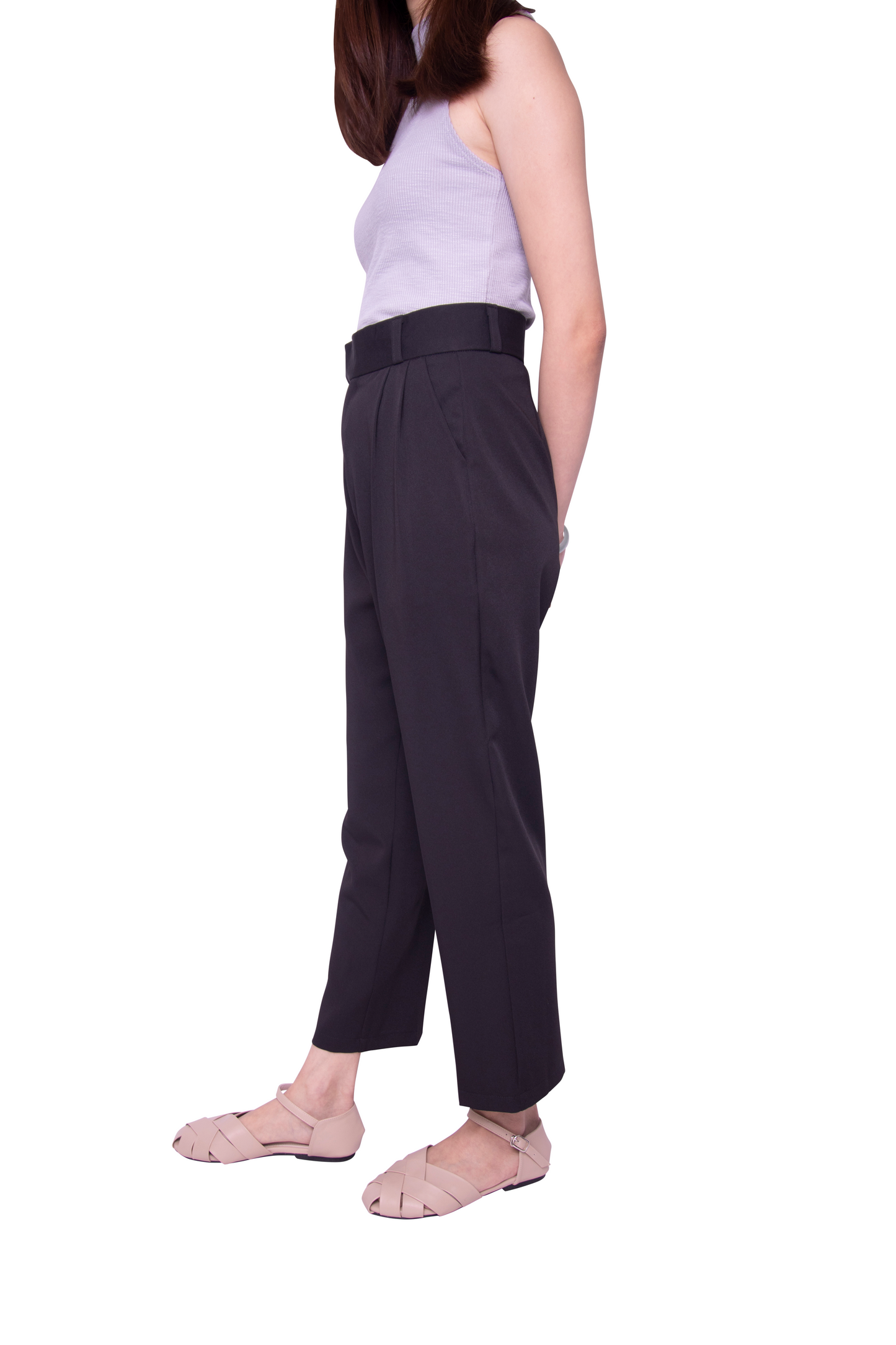 Lisette Straight Leg Pants in Black