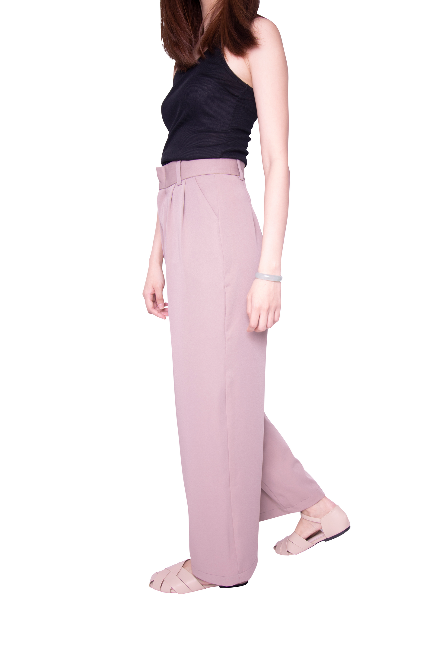 Haydee Wide Leg Pants in Brown