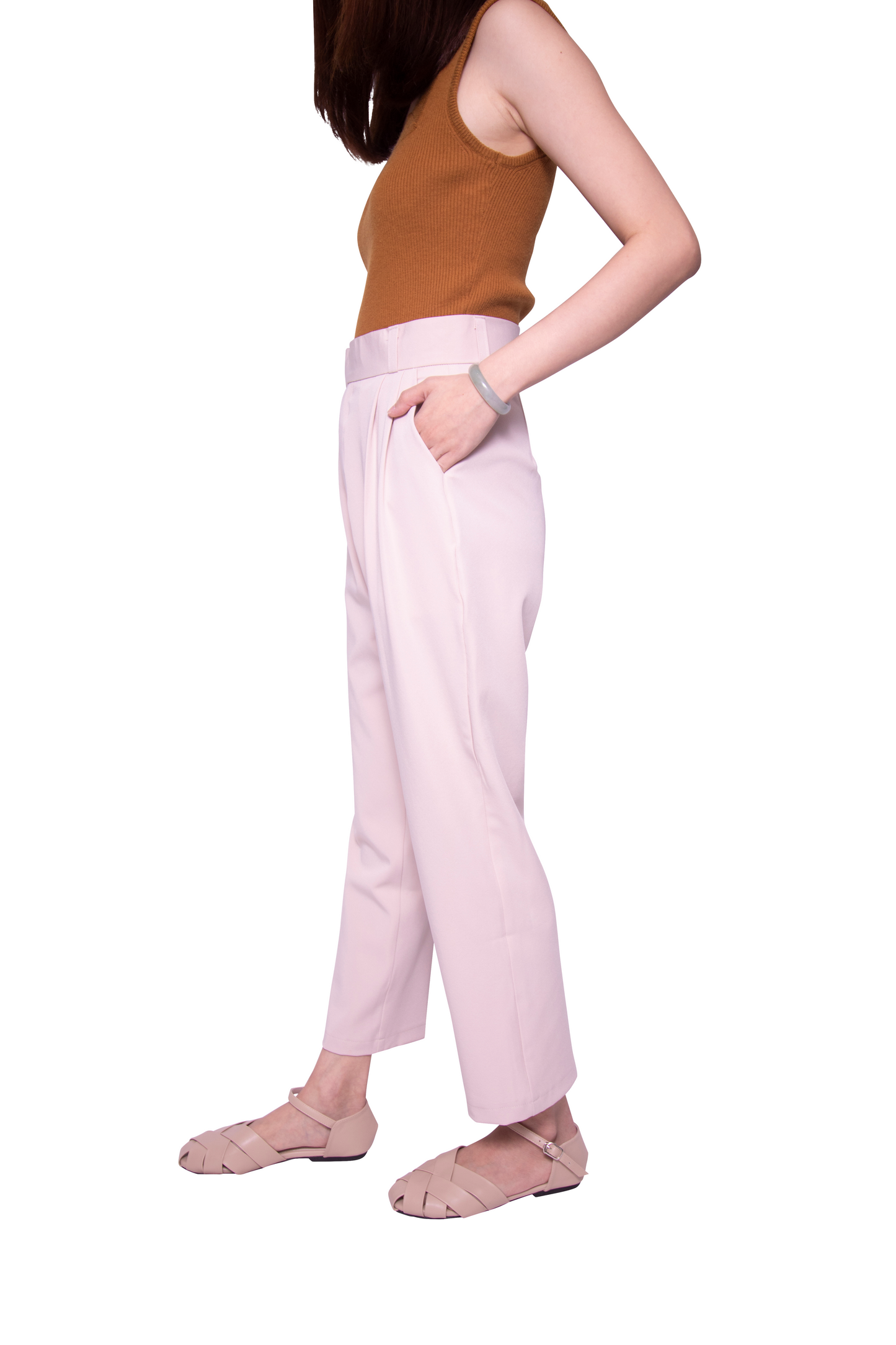 Lisette Straight Leg Pants in Cream