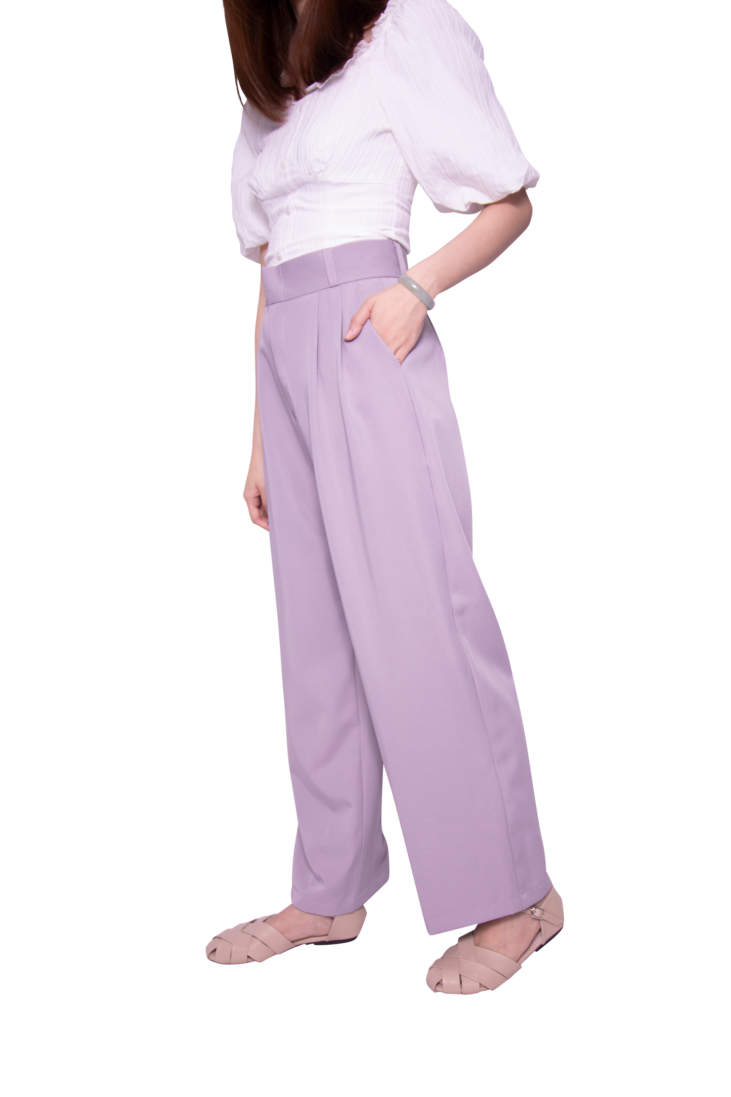 Haydee Wide Leg Pants in Grey