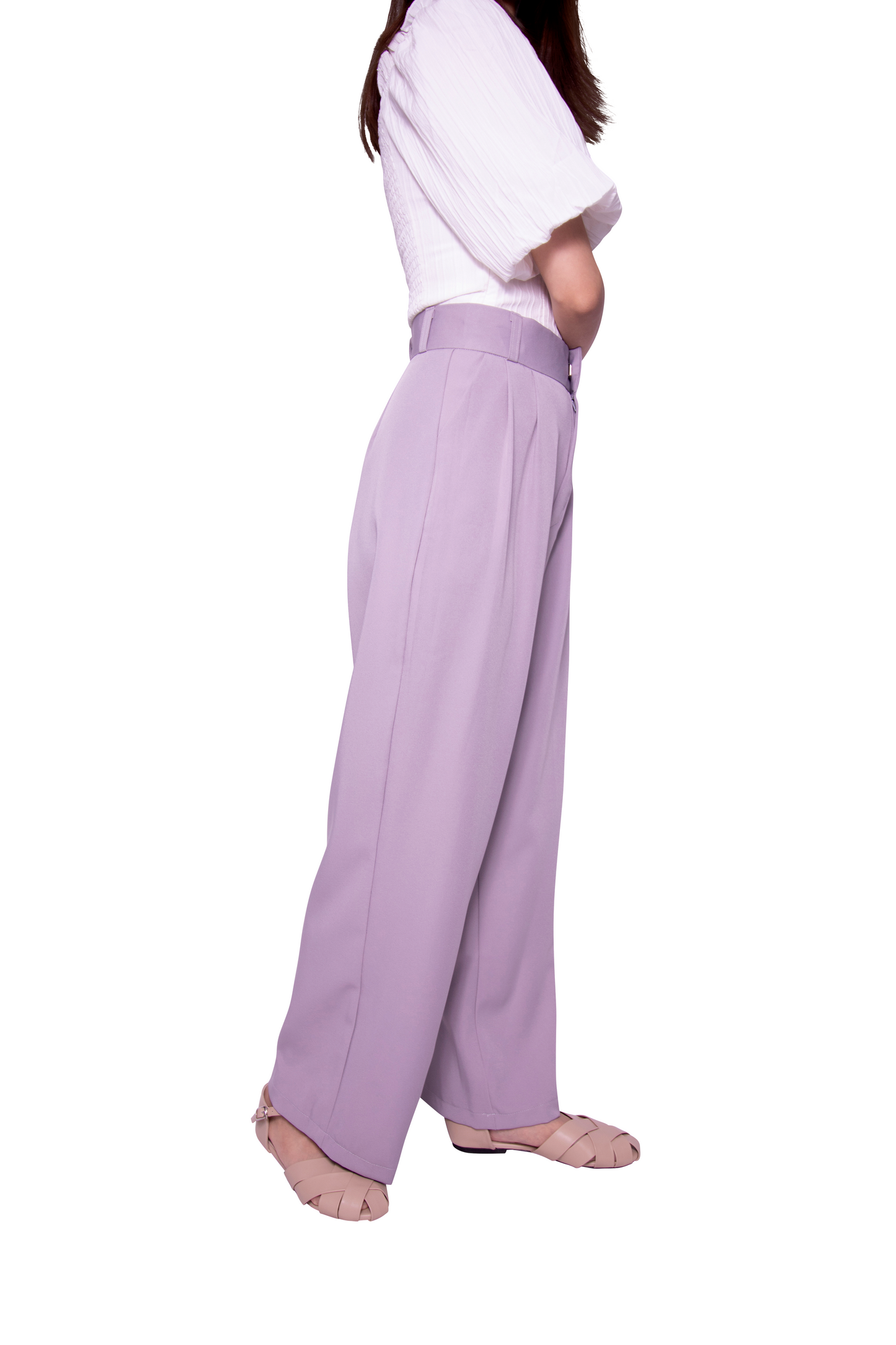 Haydee Wide Leg Pants in Grey